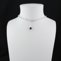 Collier Chaîne Perle nuances nocturnes