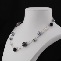 Collier avec perles Nocturne étoilé