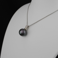 Pendentif Oxyde Grosse Perle Noire