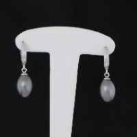 Créole Perle Grise - 2 bijoux en 1