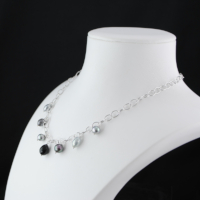 Collier Chaîne Perle nuances nocturnes