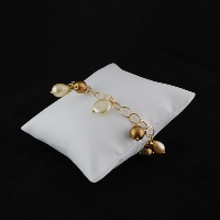 Bracelet Chaîne Perles Gold Bronze