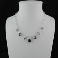 Collier Chaîne Perle nuances nocturnes