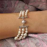 Bracelet Jackie Perles Nacrées Naturelles