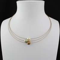 Collier Original Trilogie Perles Boisé